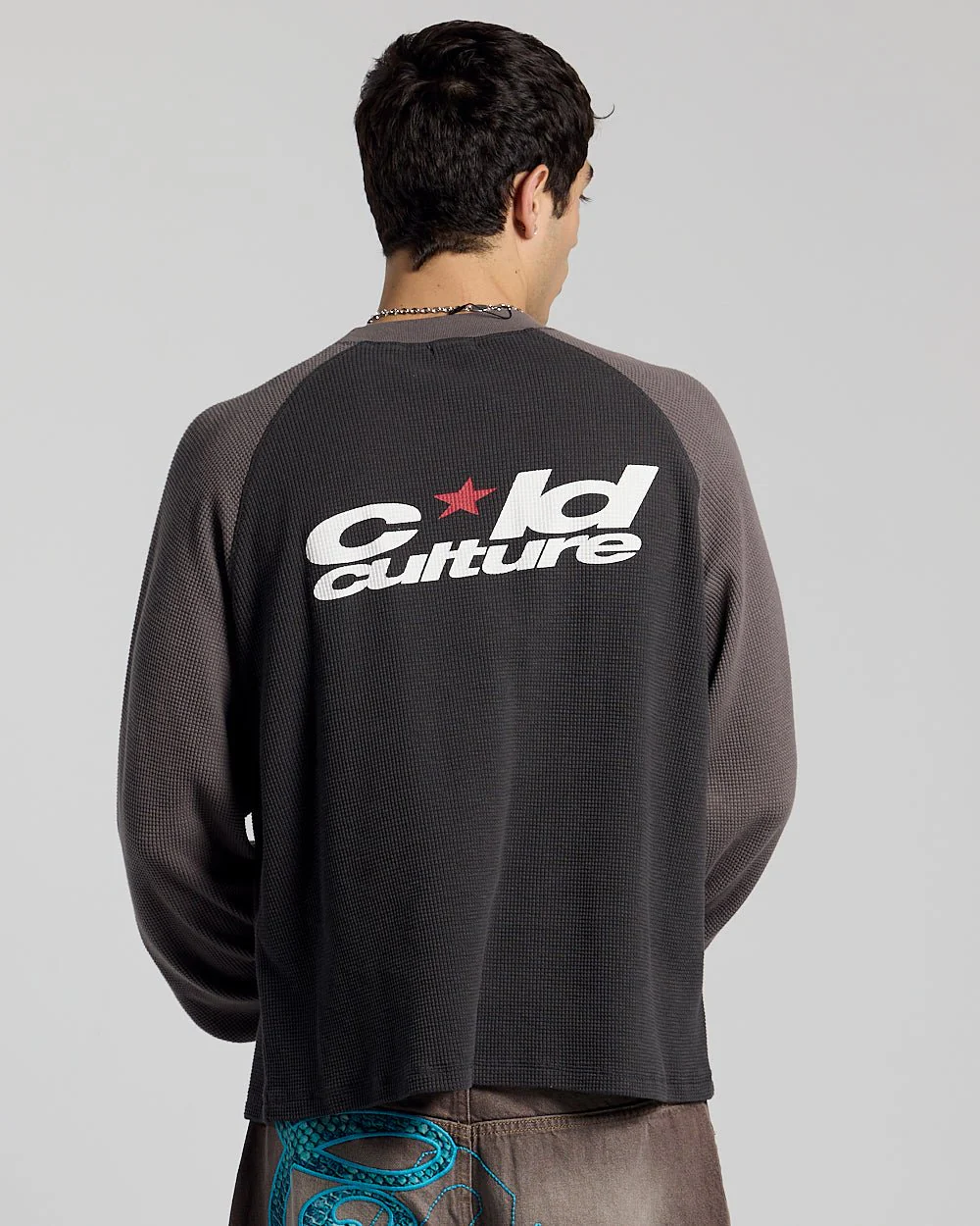 RANGLAN BICOLOR THERMAL LONGSLEEVE BLACK - Image 3