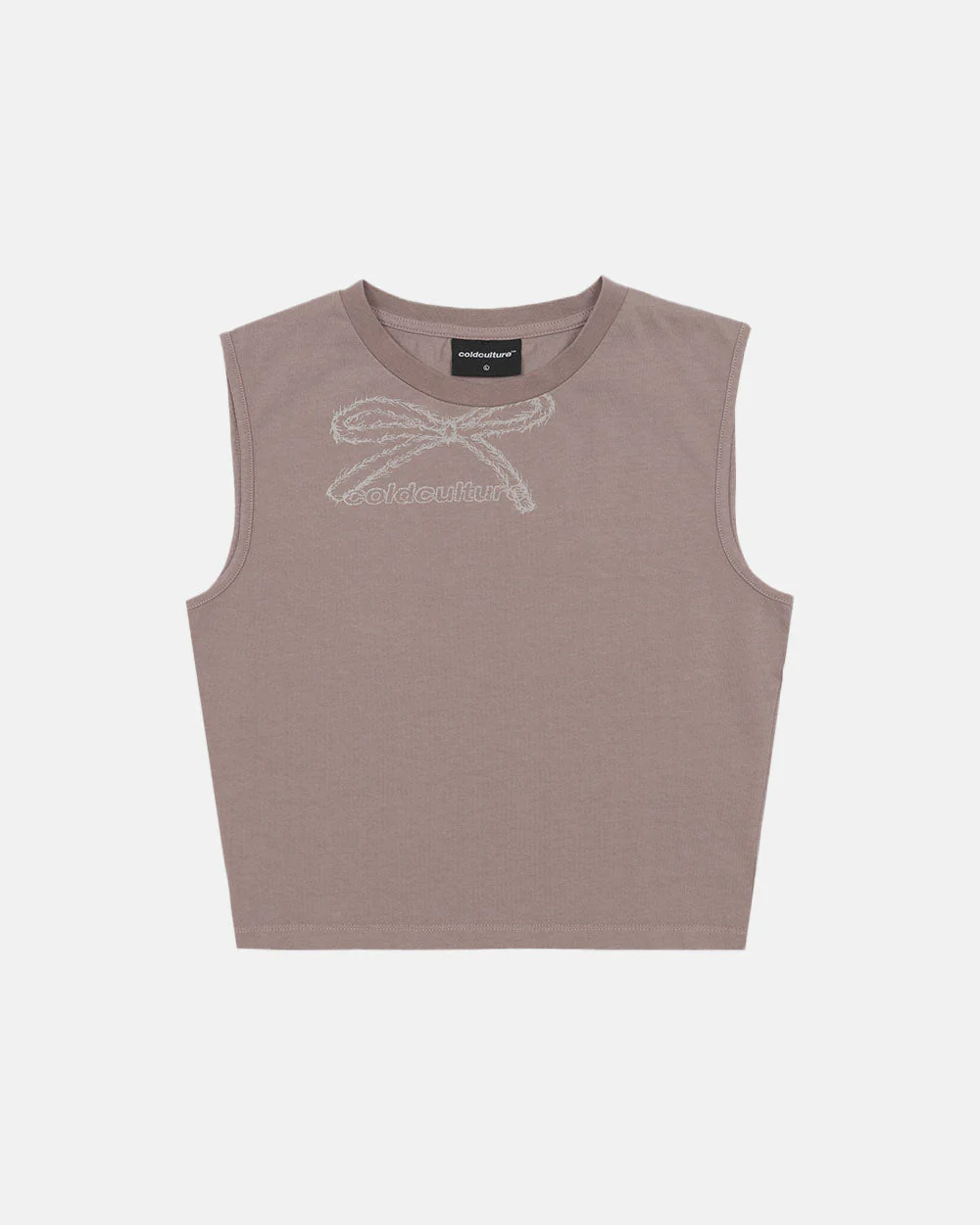 RIBBON TOP ALMOND BROWN