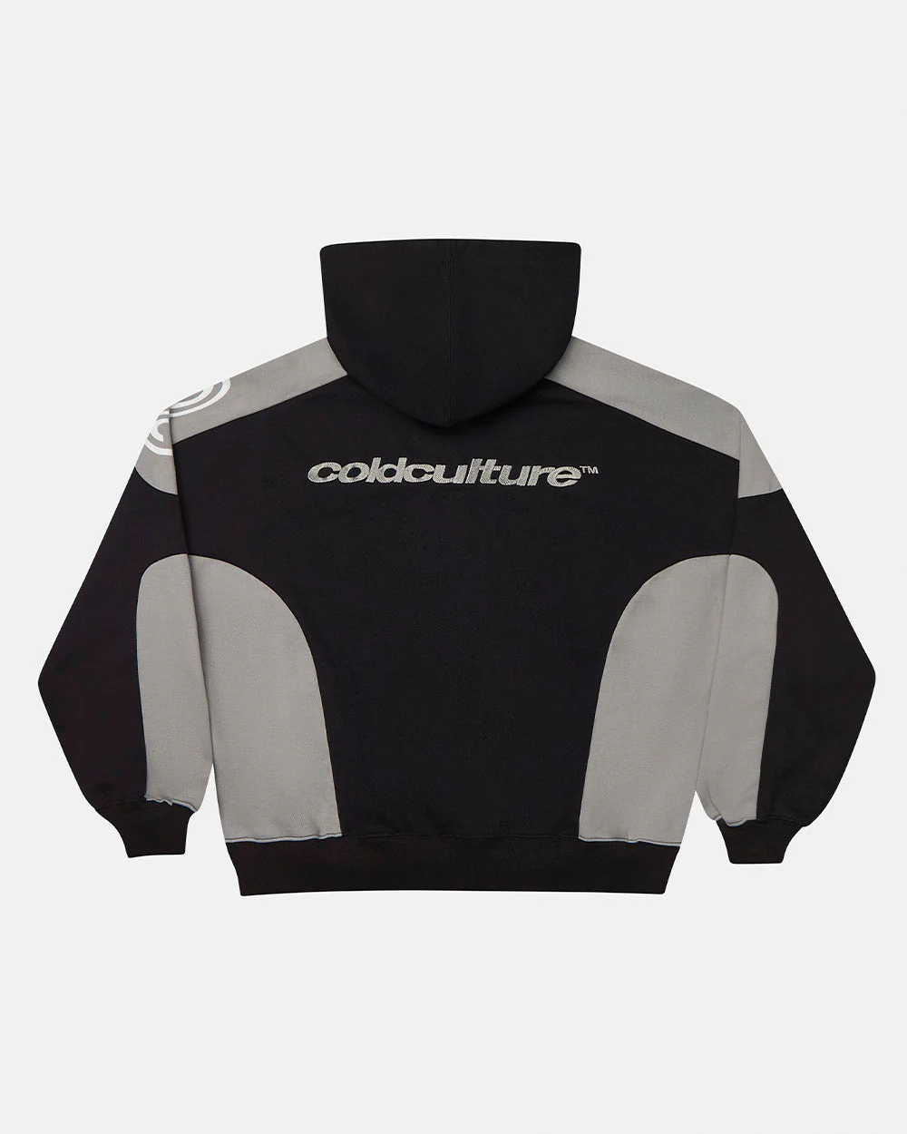 RIDER ZIP HOODIE BLACK & GREY - Image 2