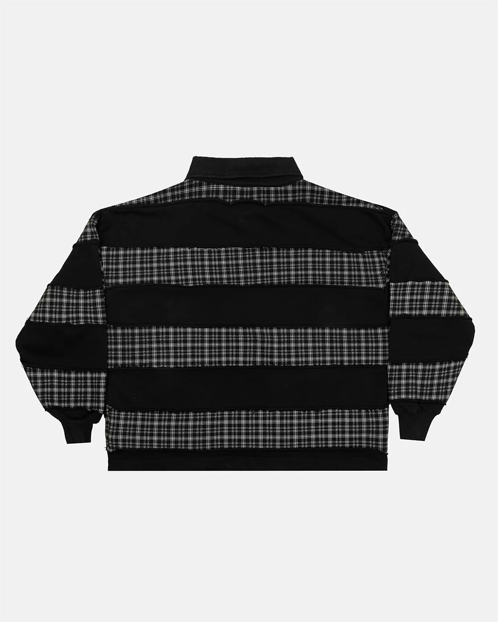 RIPPED LONGSLEEVE POLO BLACK - Image 3