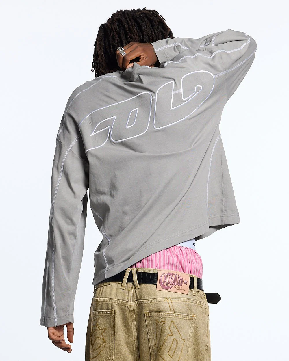 ROLLER LONGSLEEVE TEE GREY - Image 3