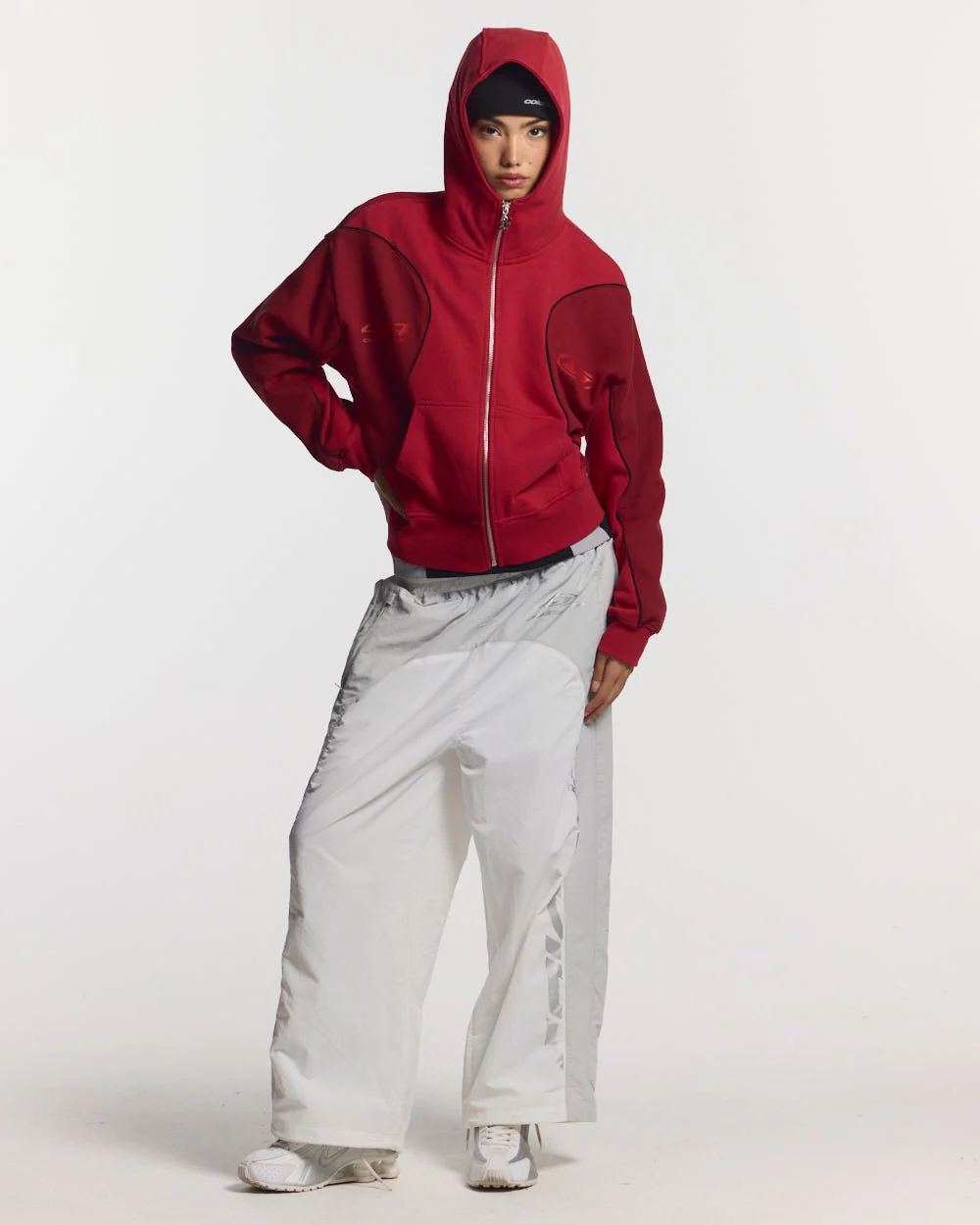 RUSH ZIPPER HOODIE RED - Image 5