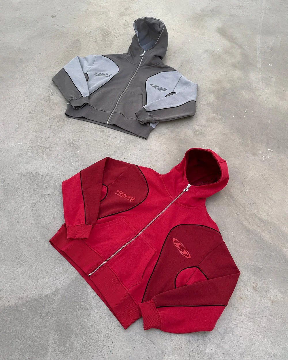 RUSH ZIPPER HOODIE RED - Image 8