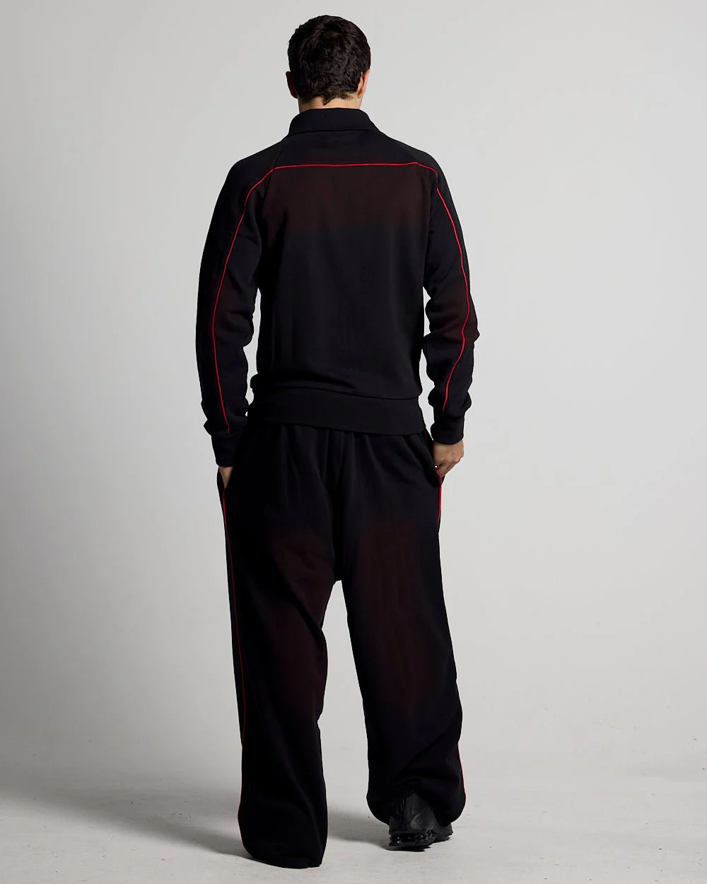 SAVAGE WASHED PANTS BLACK & RED - Image 6