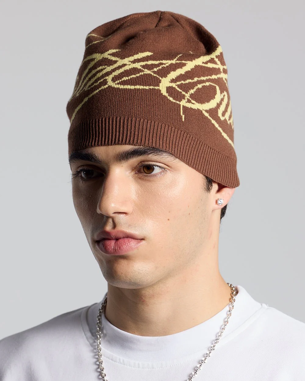 SCRIPT BEANIE BROWN - Image 2