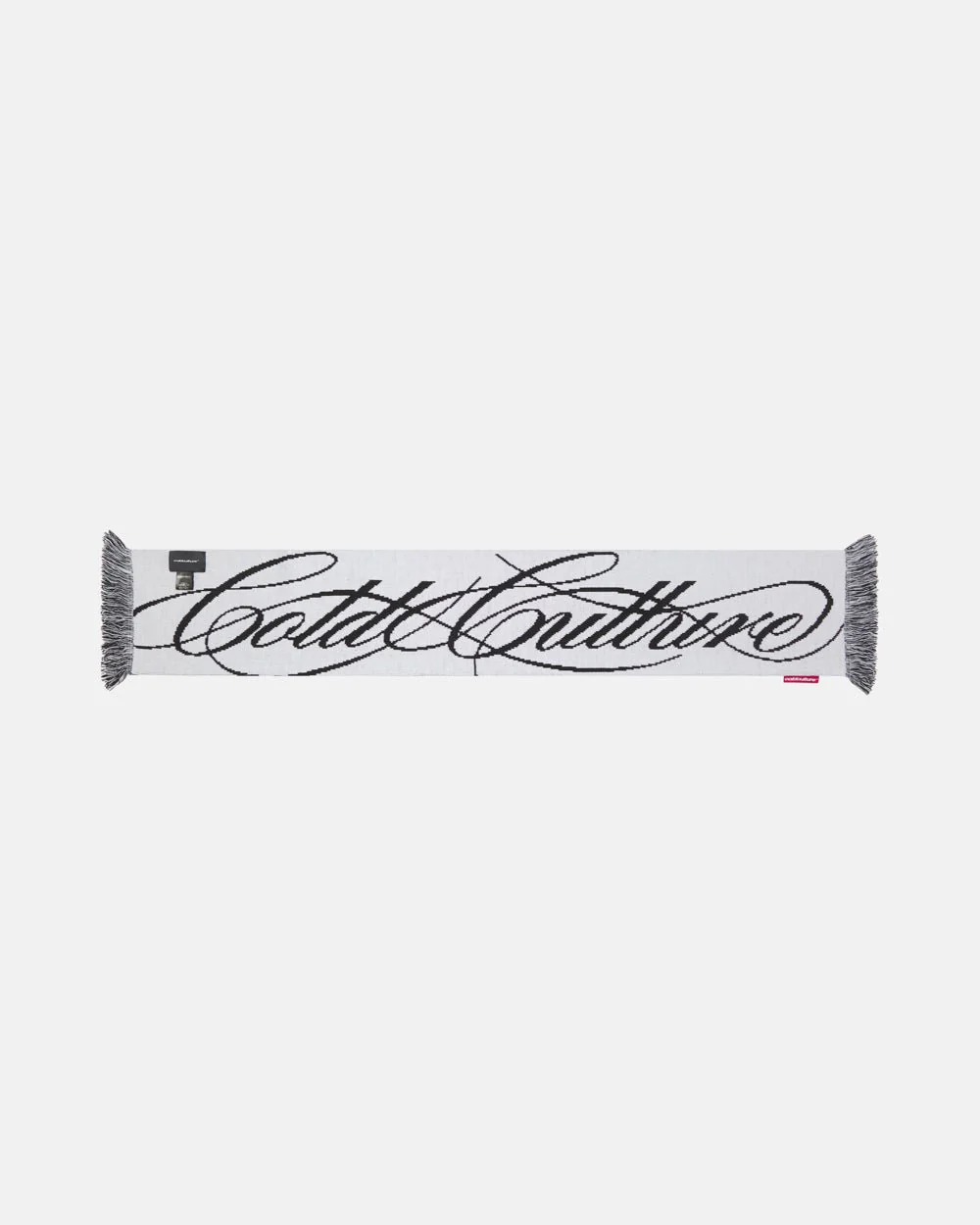 SCRIPT DOUBLE SIDE SCARF BLACK & WHITE - Image 3