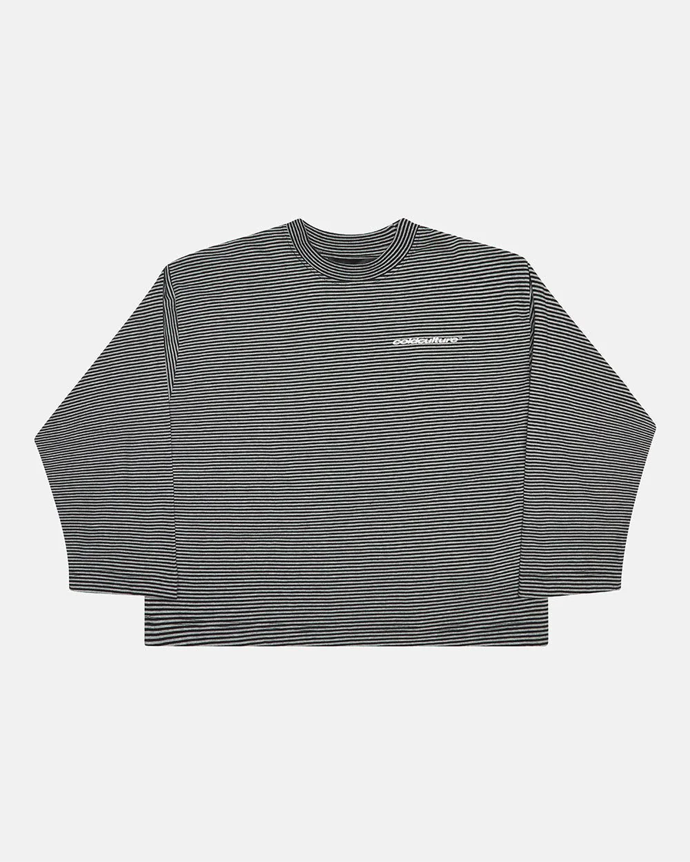 SCRIPT STRIPES LONGSLEEVE BLACK - Image 2