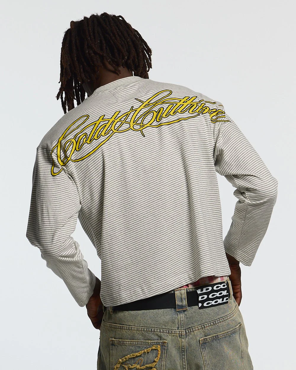SCRIPT STRIPES LONGSLEEVE GREY - Image 3