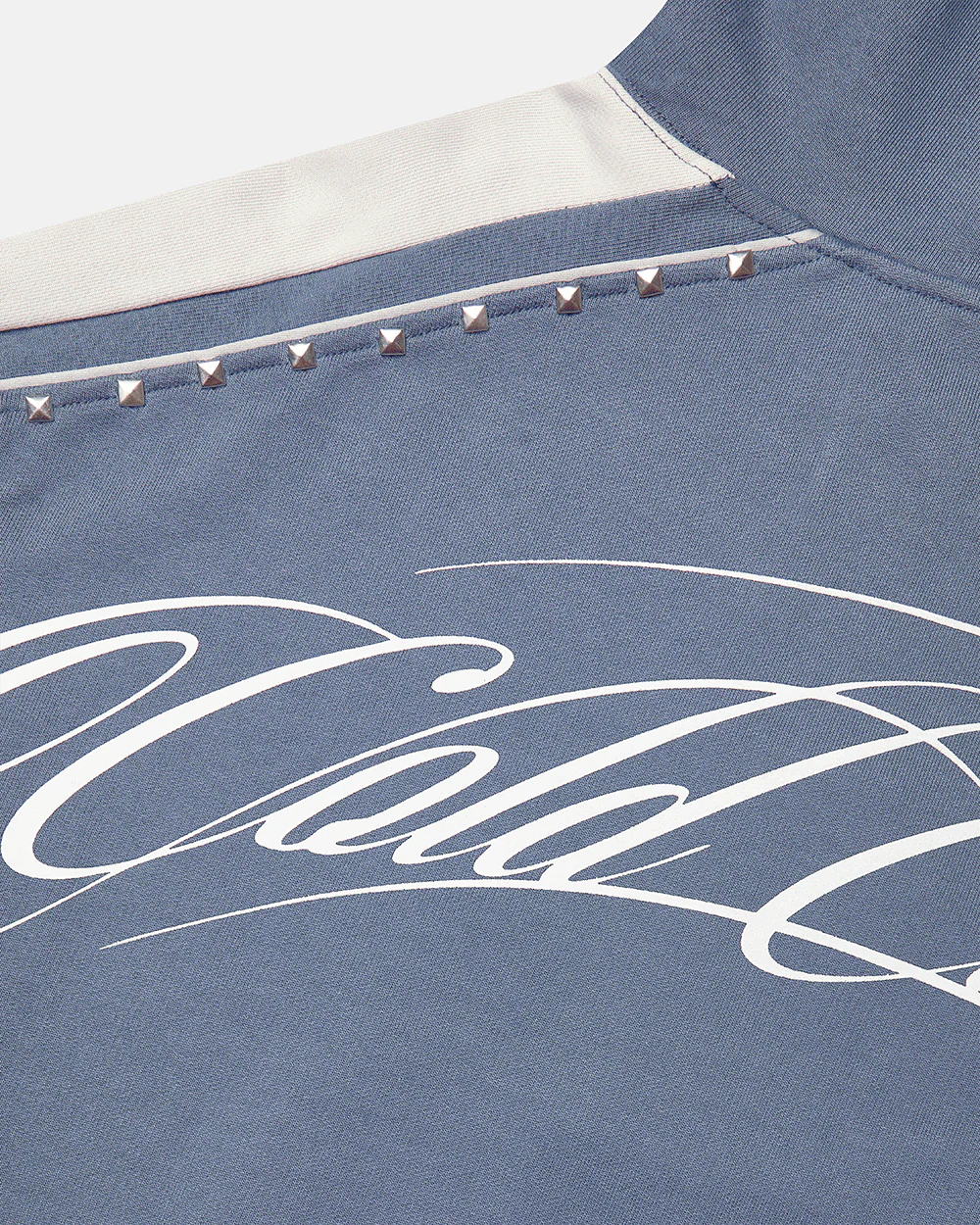 SCRIPT STUDS HOODIE BLUE - Image 5