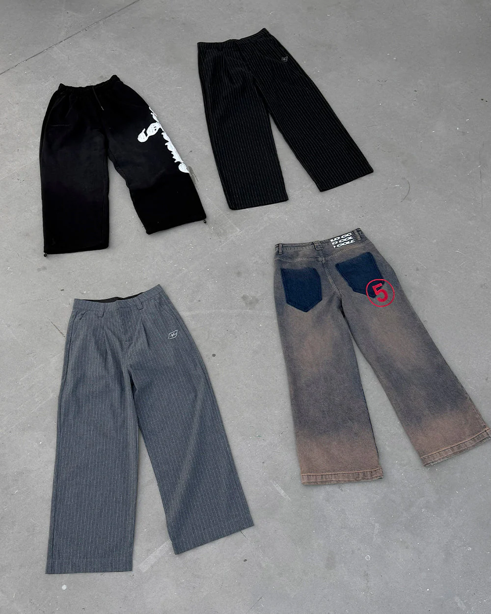 SEAM EFFECT LINE PANTS GREY - Image 10