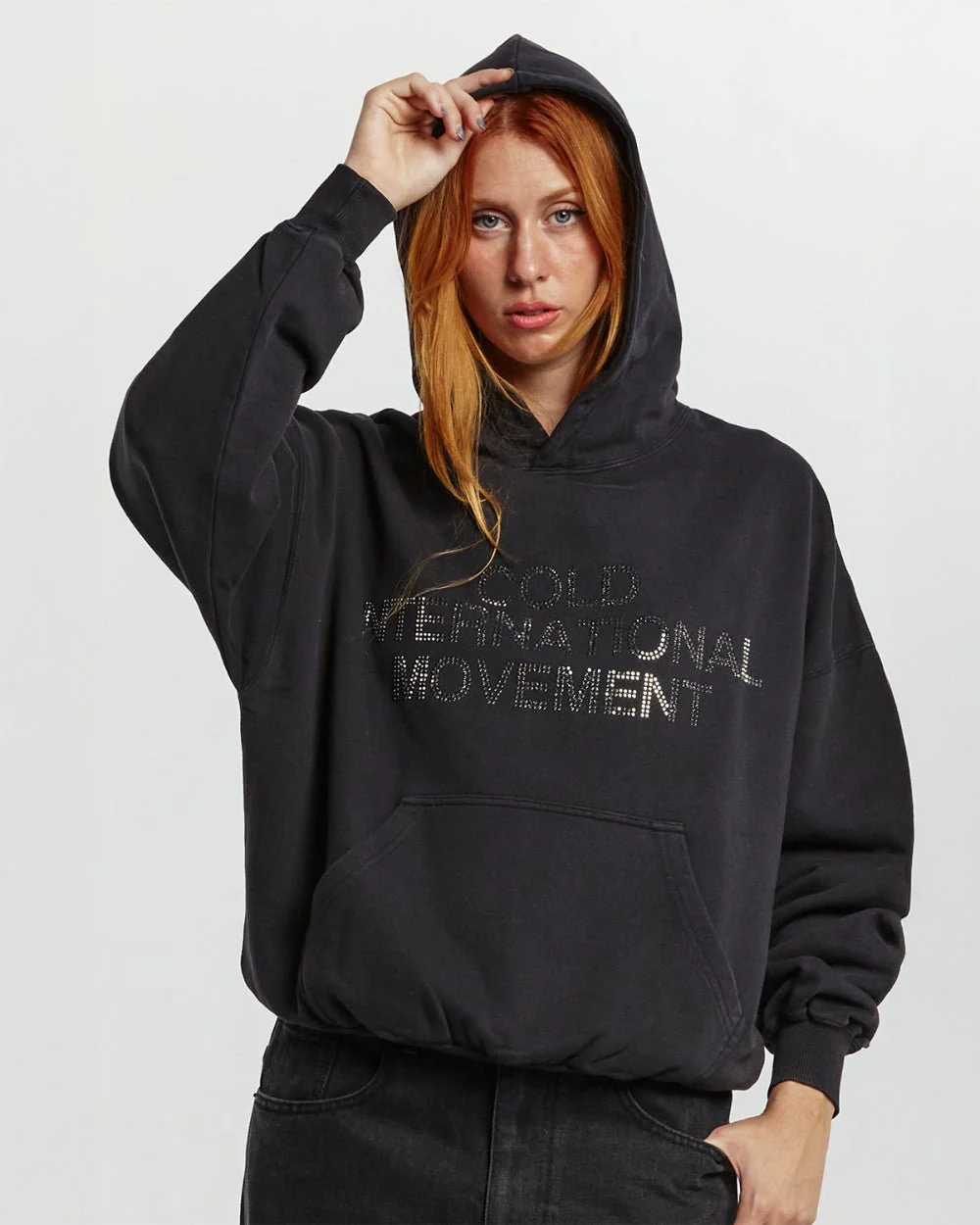 SHINY COLD HOODIE BLACK - Image 5