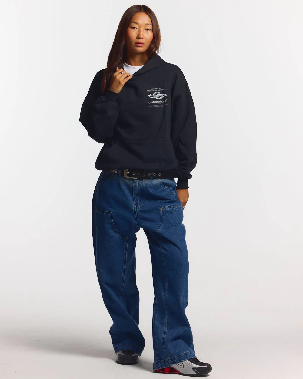 SPARKLY HOODIE BLACK - Image 6