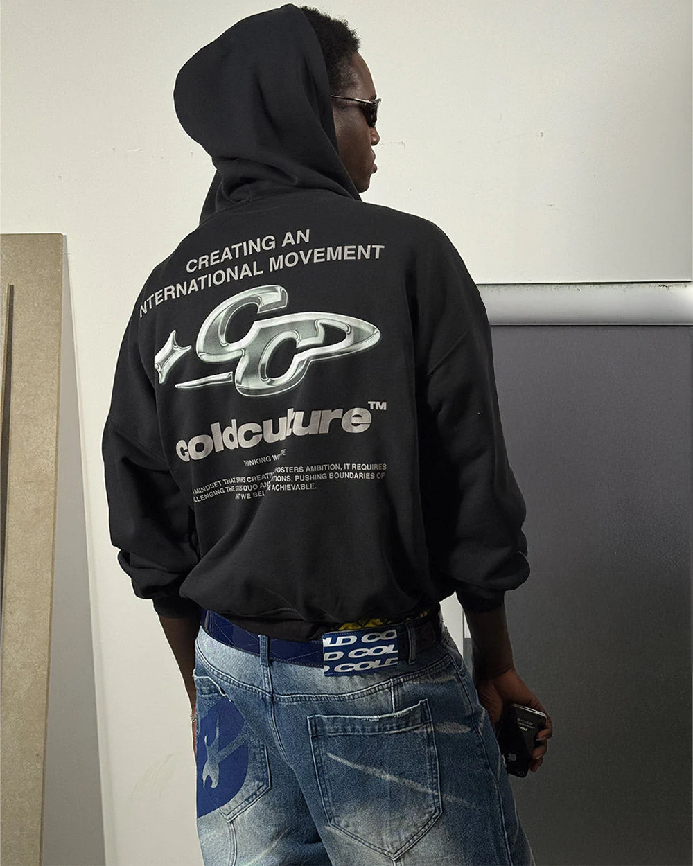 SPARKLY HOODIE BLACK - Image 7
