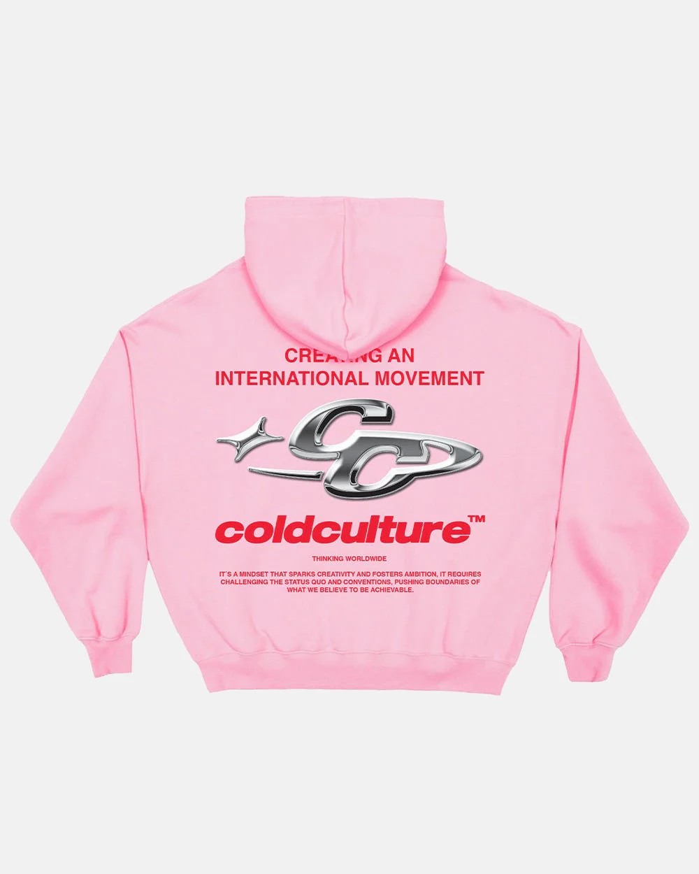 SPARKLY HOODIE PINK