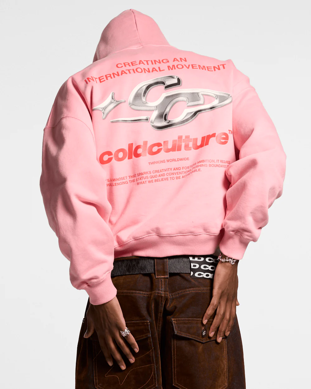 SPARKLY HOODIE PINK - Image 2