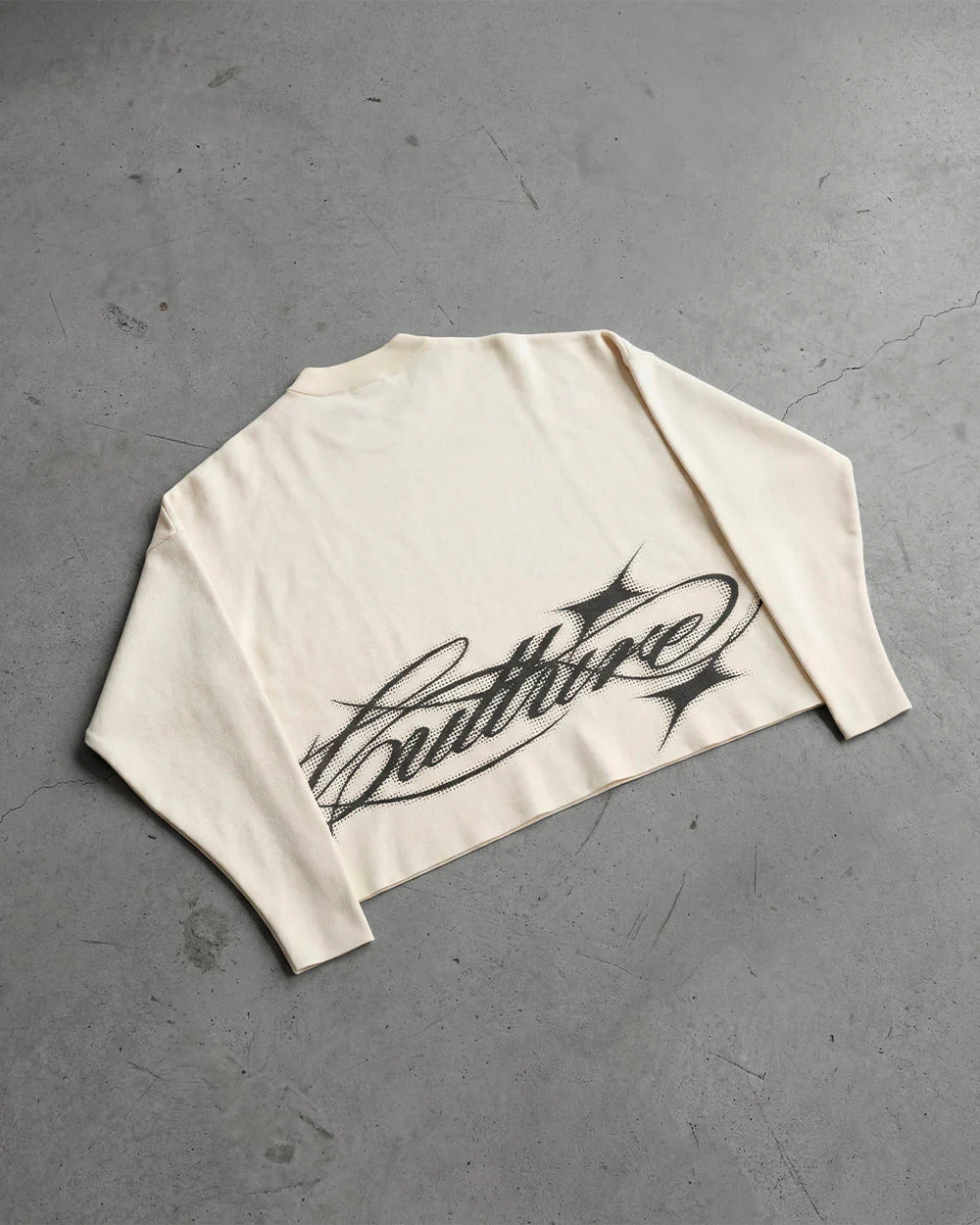 SPARKLY SCRIPT KNIT OFF WHITE - Image 9