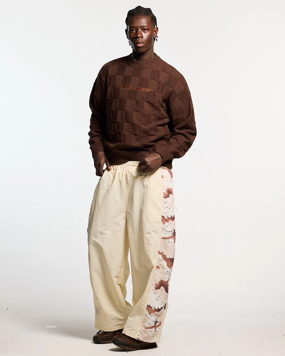 SPIDER PANTS BEIGE & CAMO - Image 5