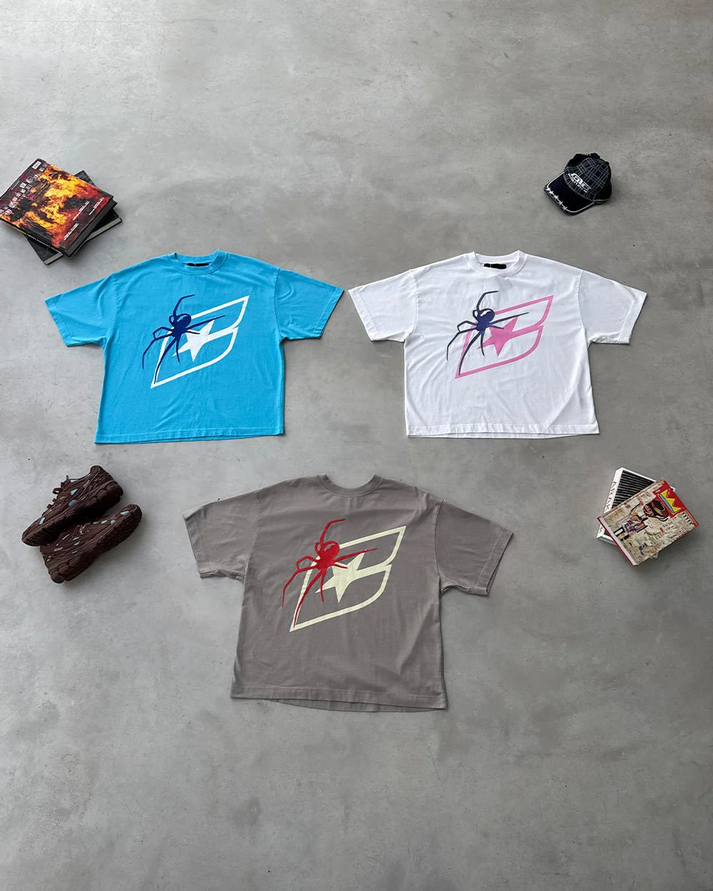 SPIDER TEE BLUE - Image 8