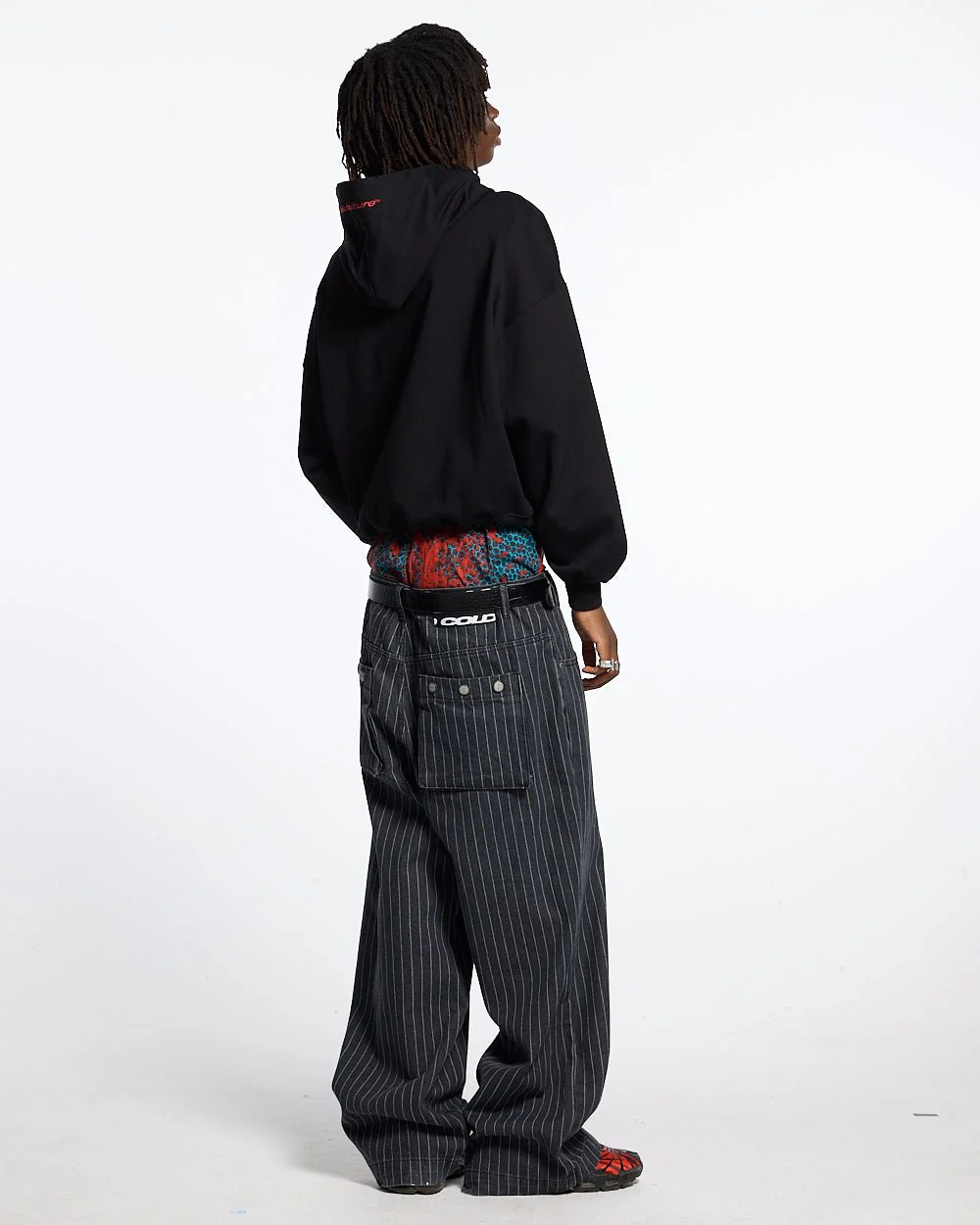 STARS HOODIE BLACK & RED - Image 4