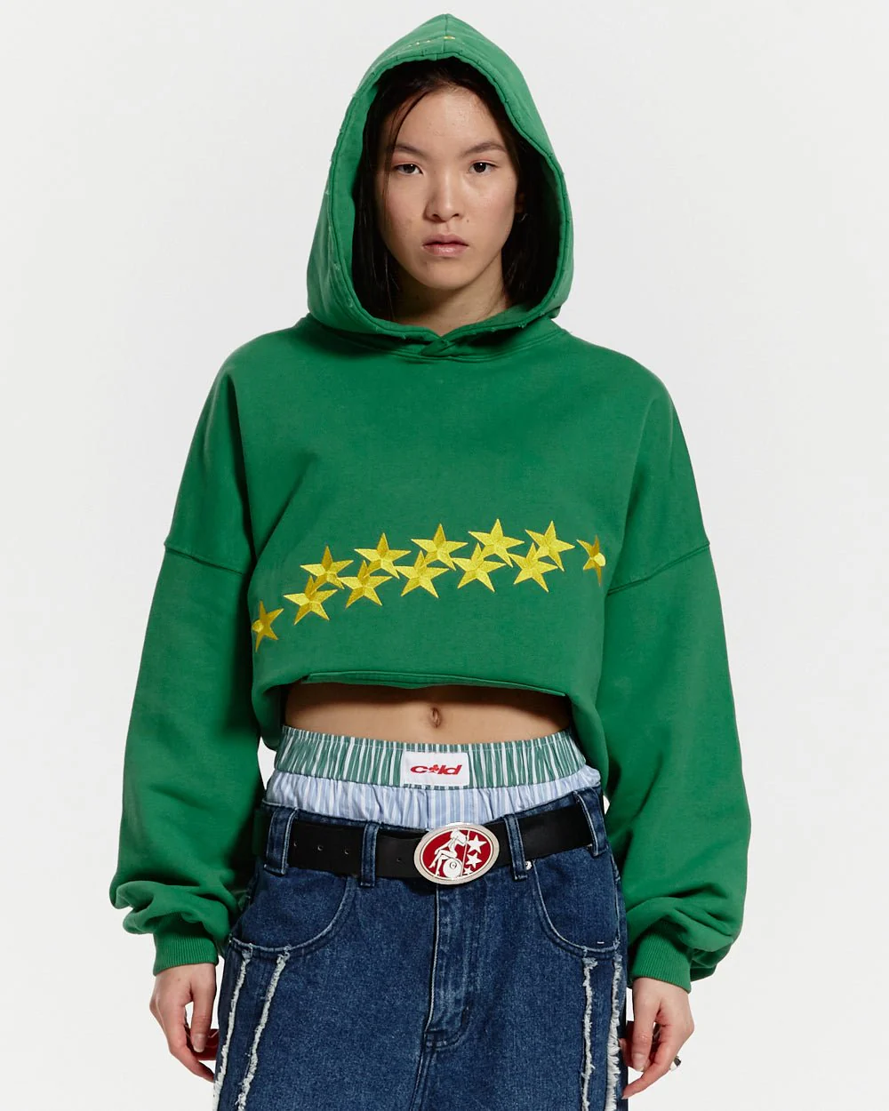 STARS HOODIE GREEN TREE - Image 5