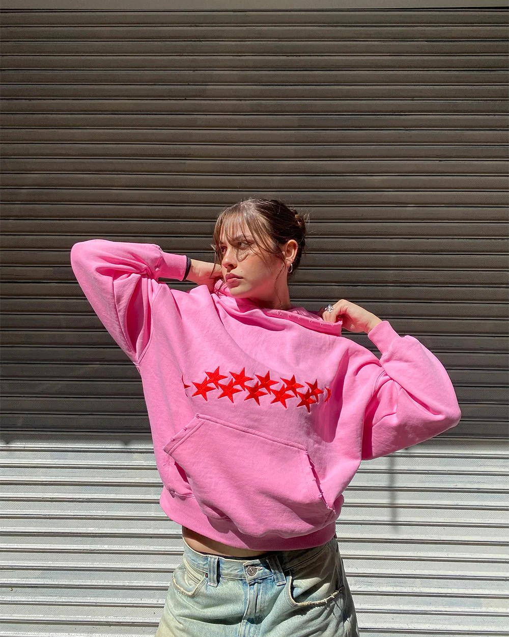 STARS HOODIE PANTHER PINK - Image 7