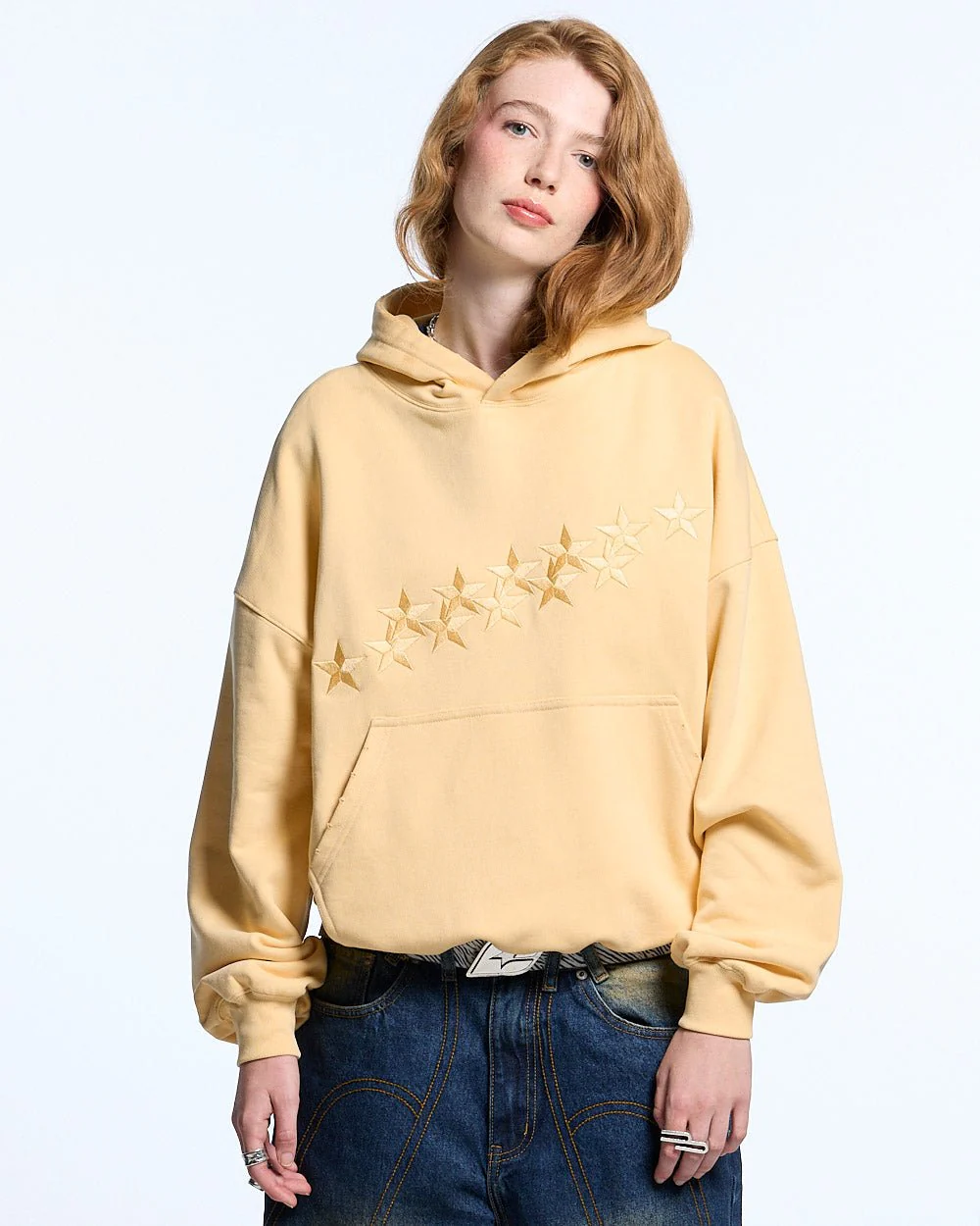 STARS HOODIE YELLOW - Image 5