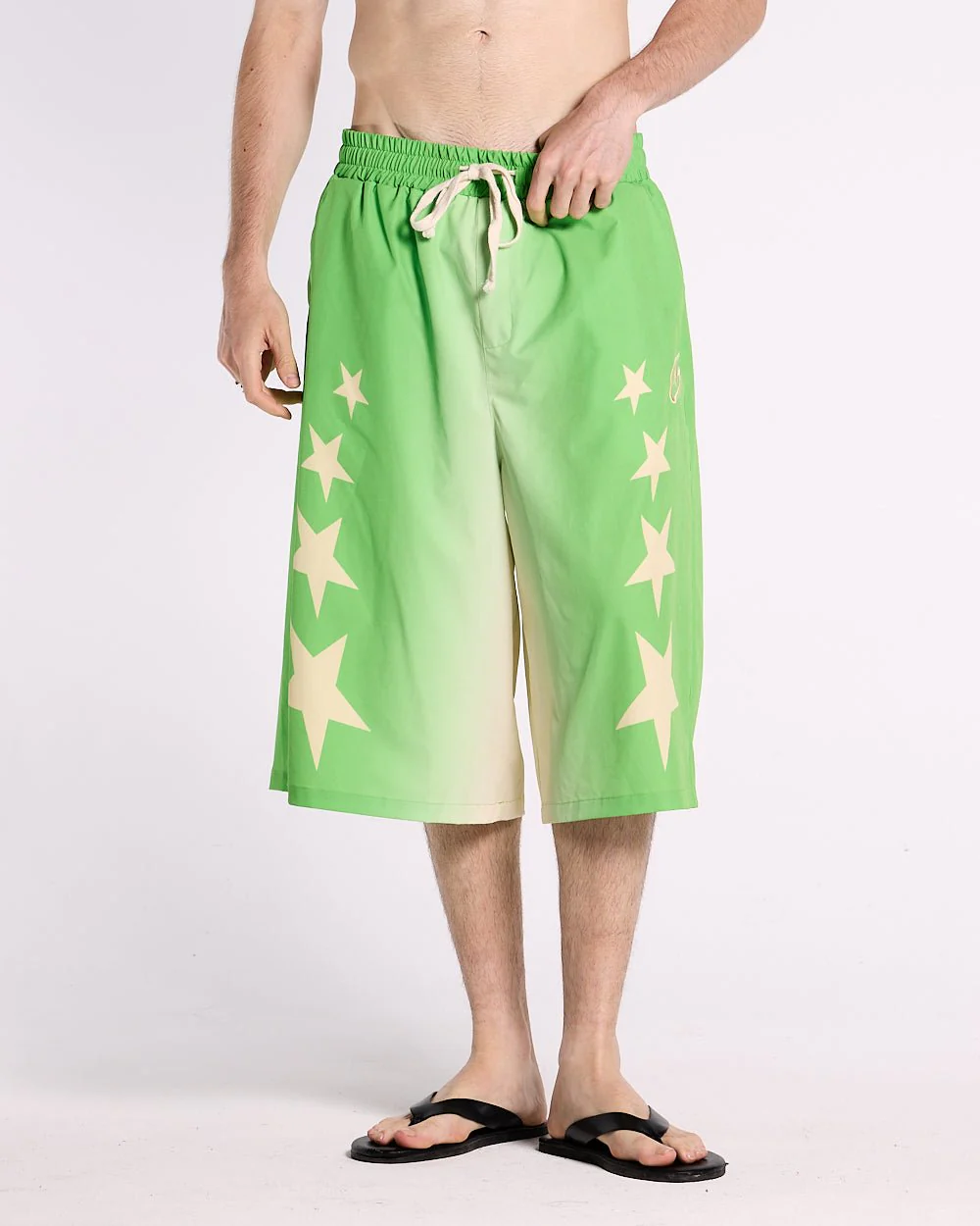 STARS WIDE SWIM SHORTS GREEN - Image 3