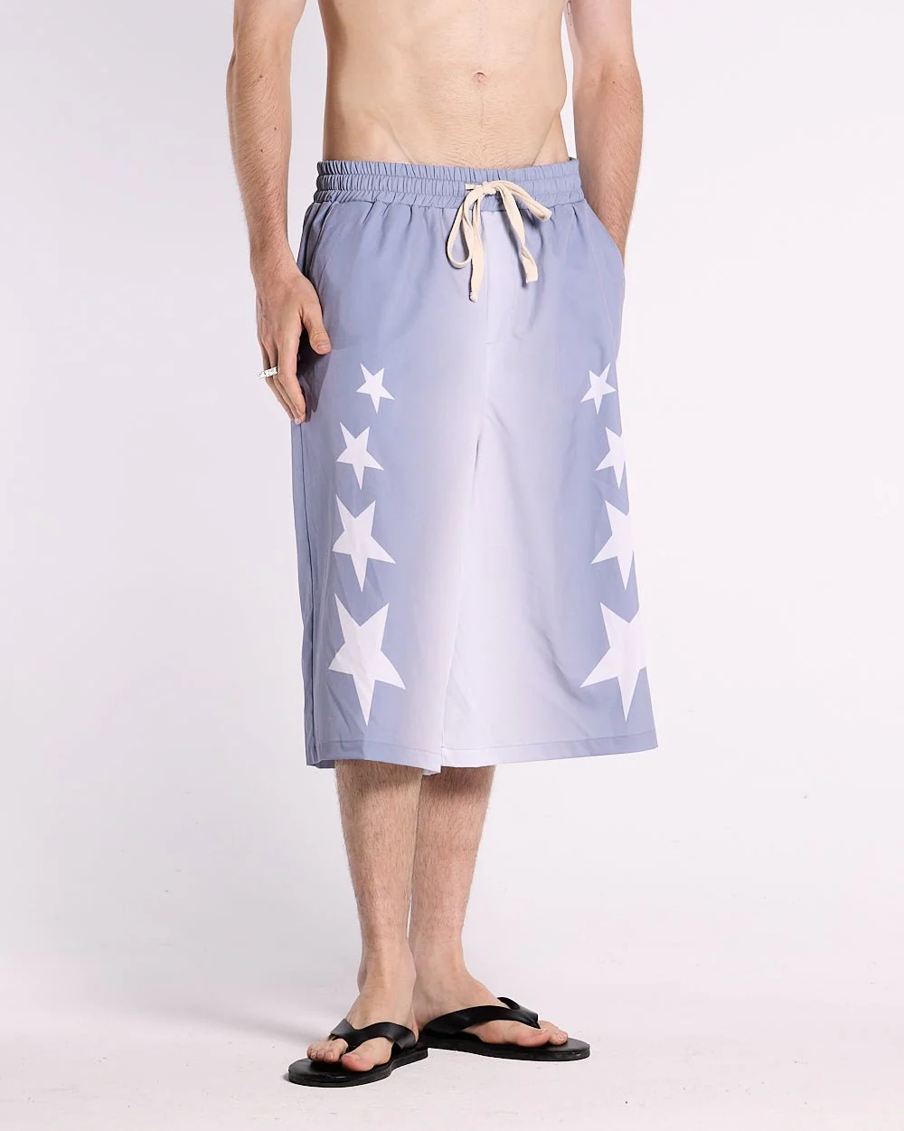 STARS WIDE SWIM SHORTS LILAC - Image 3