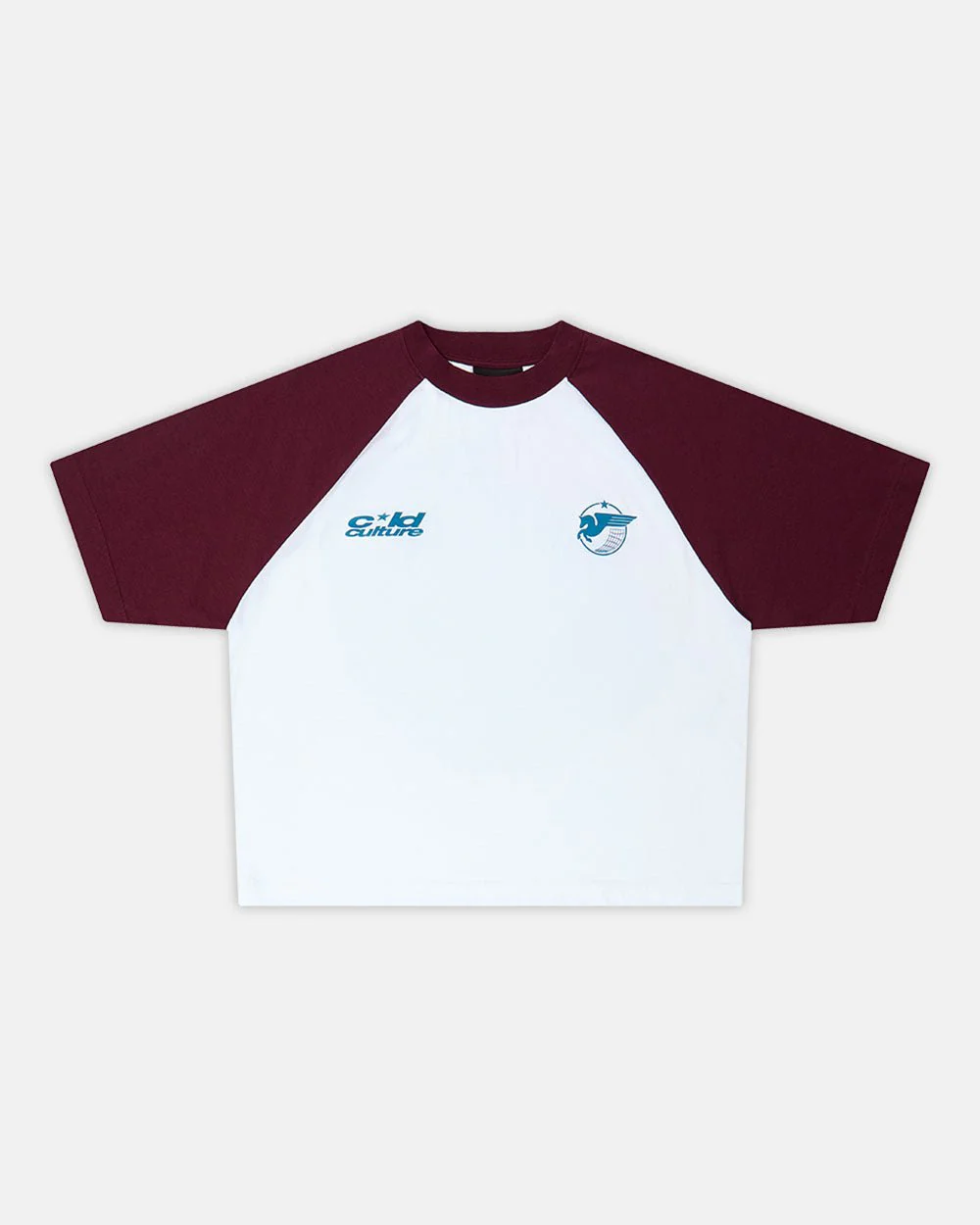 STORMWING TEE WHITE AND BURGUNDY - Image 3