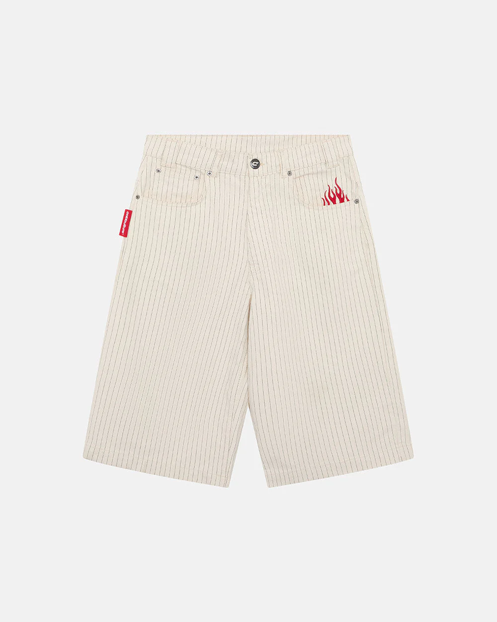 STRIPE FADE JORTS WHITE - Image 2