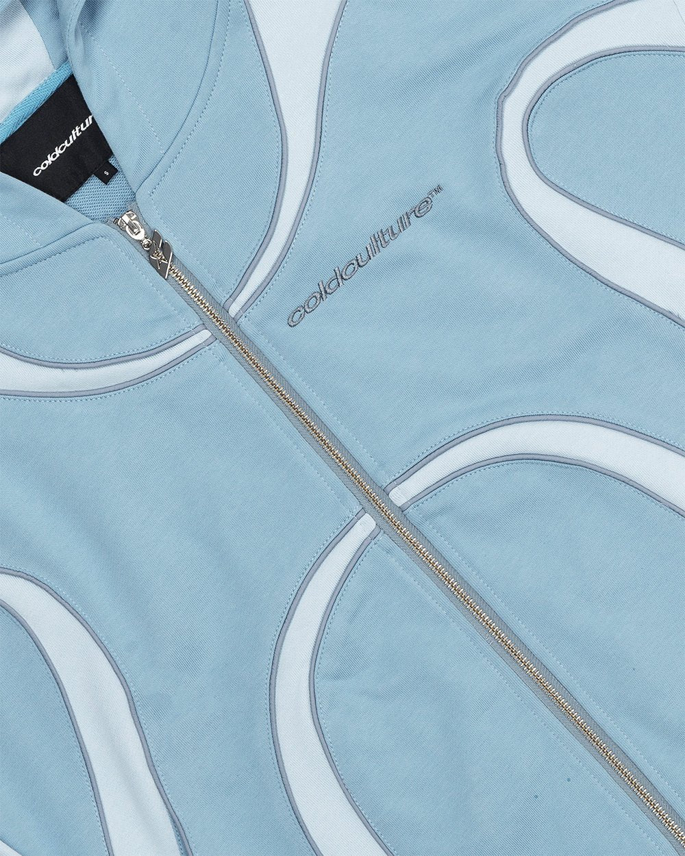 TAKE OFF ZIP HOODIE LIGHT BLUE - Image 5
