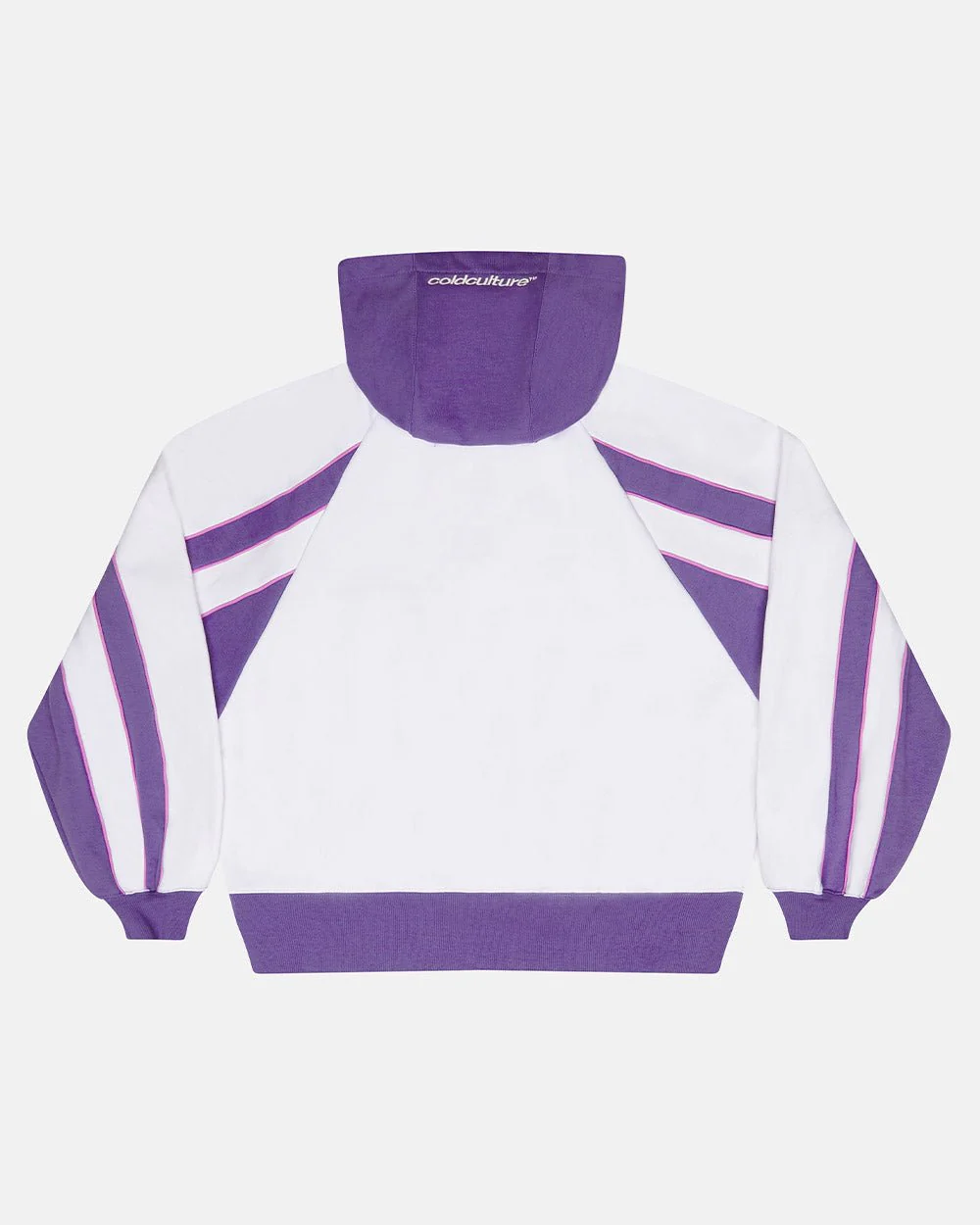 TEASE ME ZIP HOODIE WHITE & PURPLE - Image 2