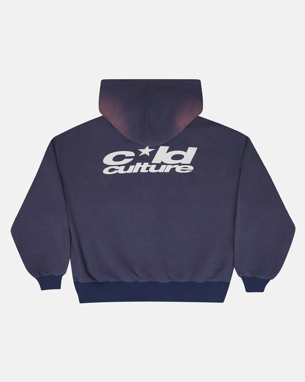THERMAL ZIP HOODIE BLUE - Image 2