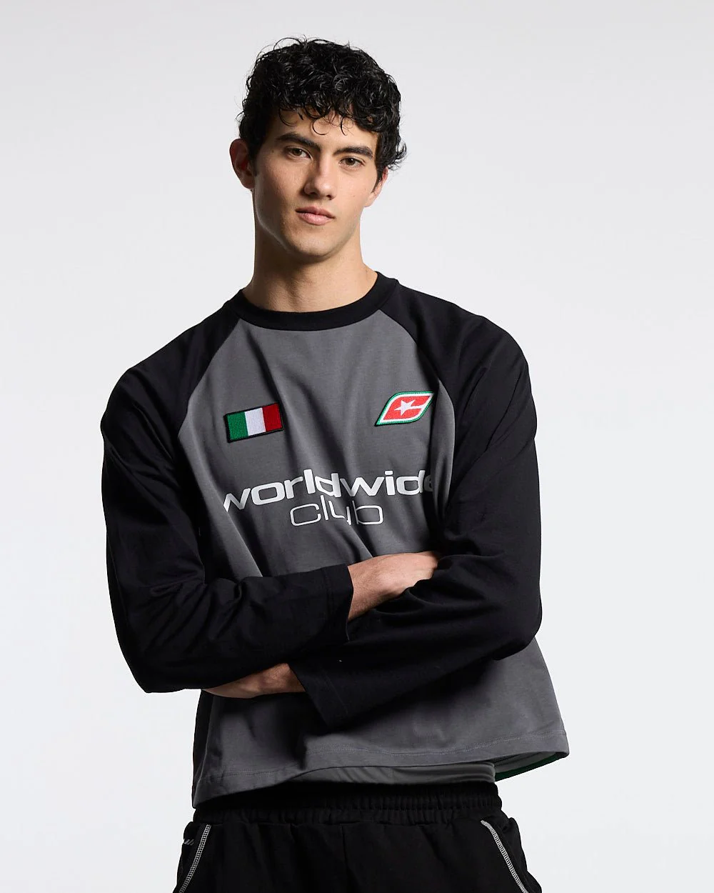 TRICOLORE LONGSLEEVE BLACK - Image 2