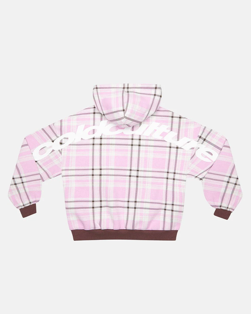 TWO FACES HOODIE BROWN & PINK - Image 2