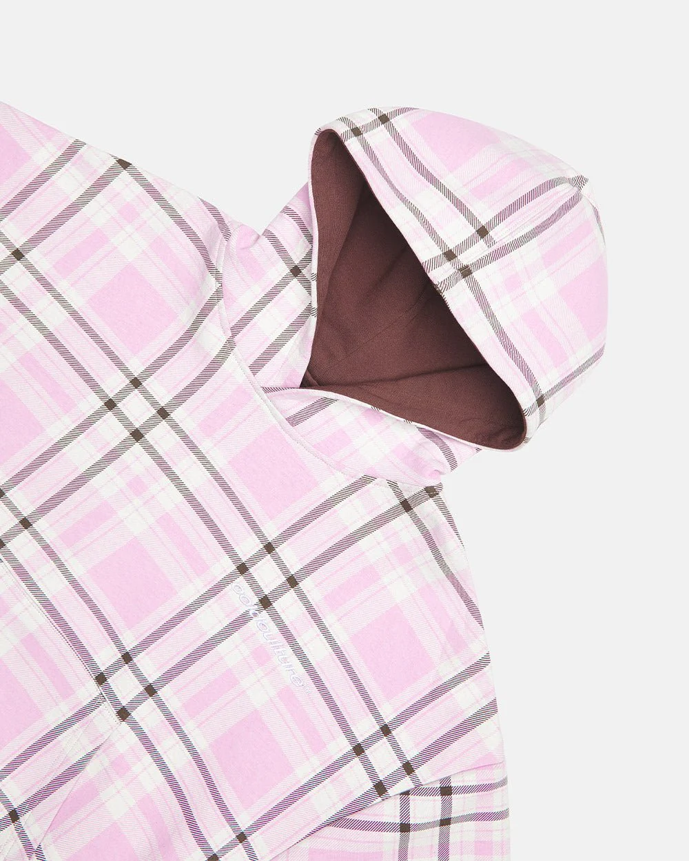 TWO FACES HOODIE BROWN & PINK - Image 5