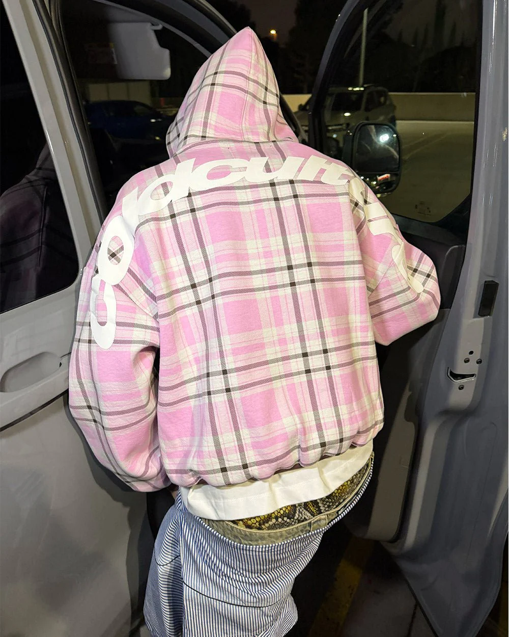 TWO FACES HOODIE BROWN & PINK - Image 8