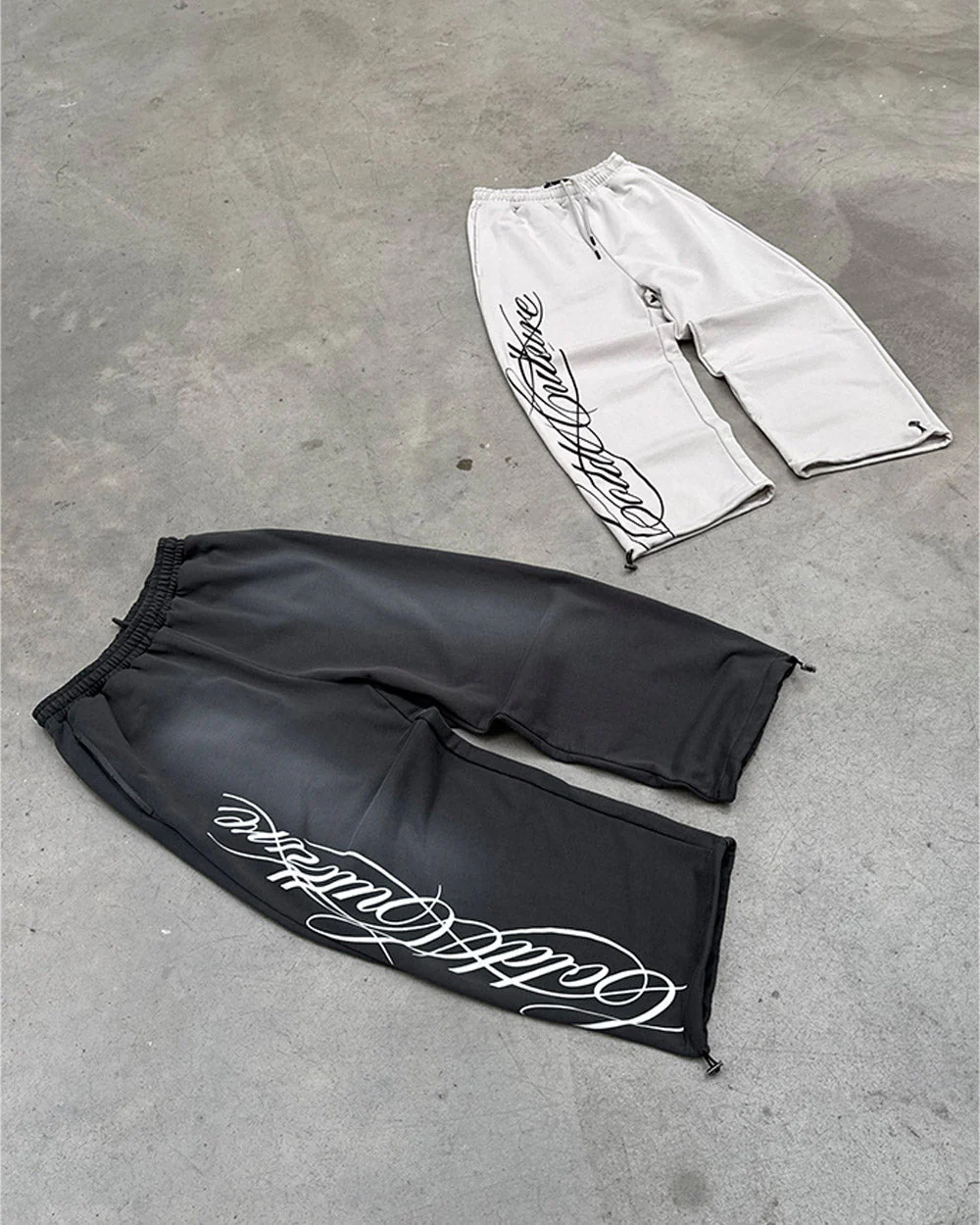 SCRIPT SWEATPANTS ANTRACITE GREY - Image 8