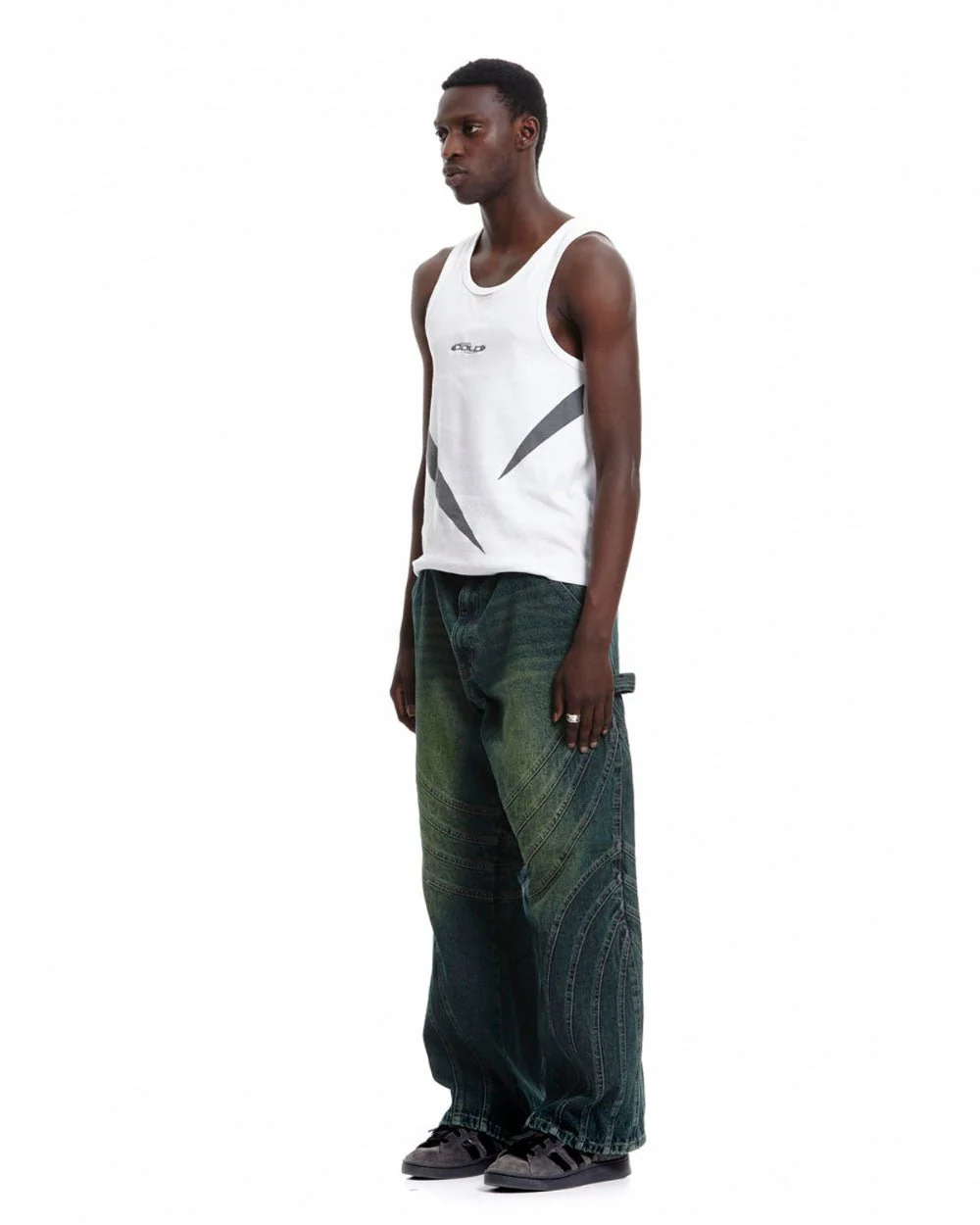 V1 MAZE PANTS GREEN DENIM - Image 4