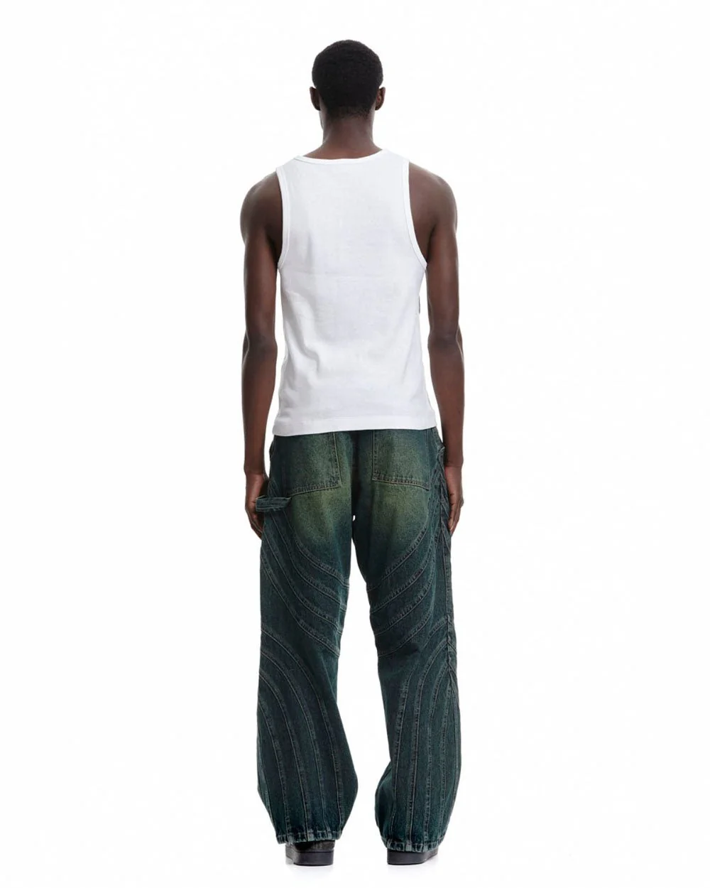 V1 MAZE PANTS GREEN DENIM - Image 5