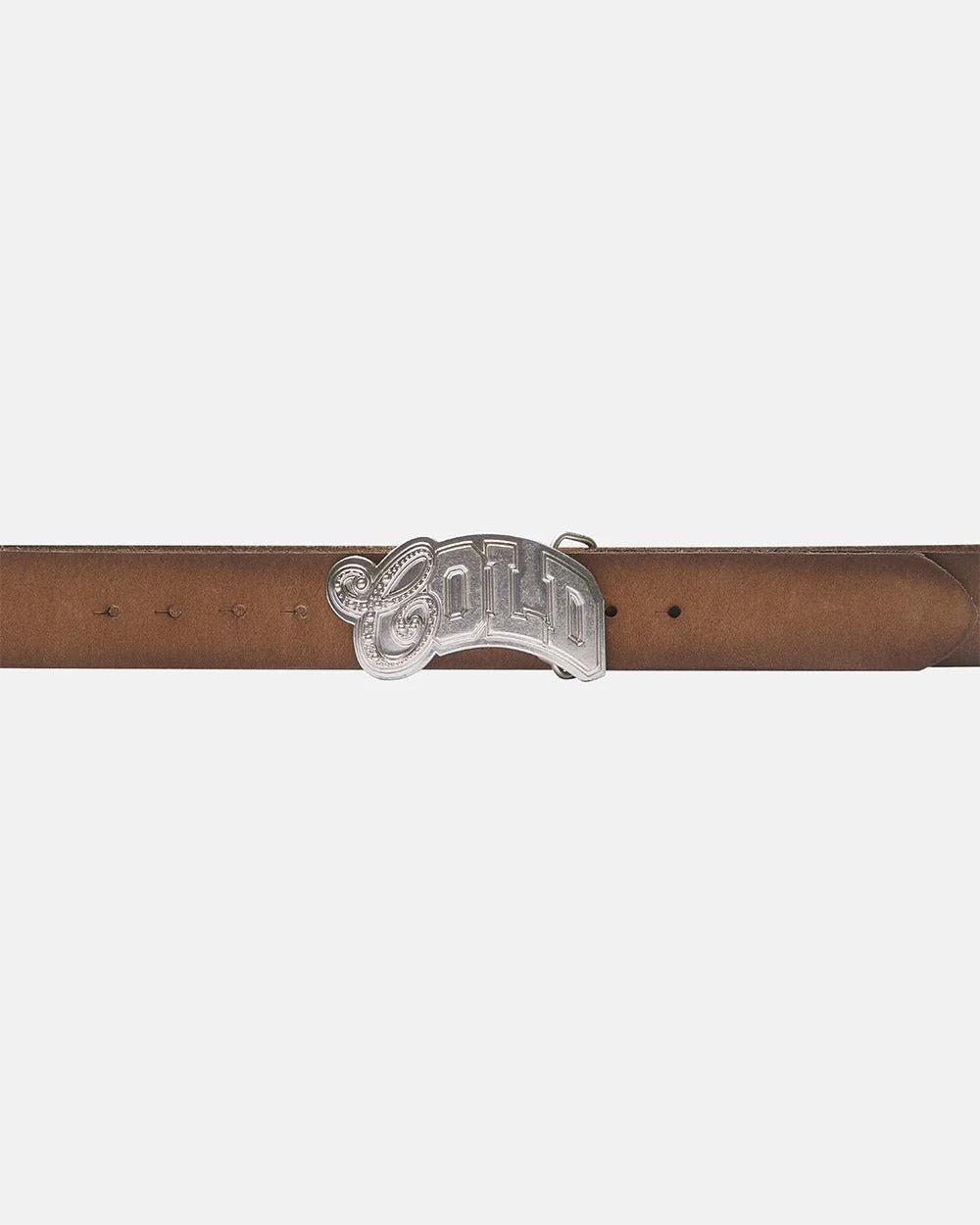 VARSITY LEATHER BELT BROWN MIX - Image 3