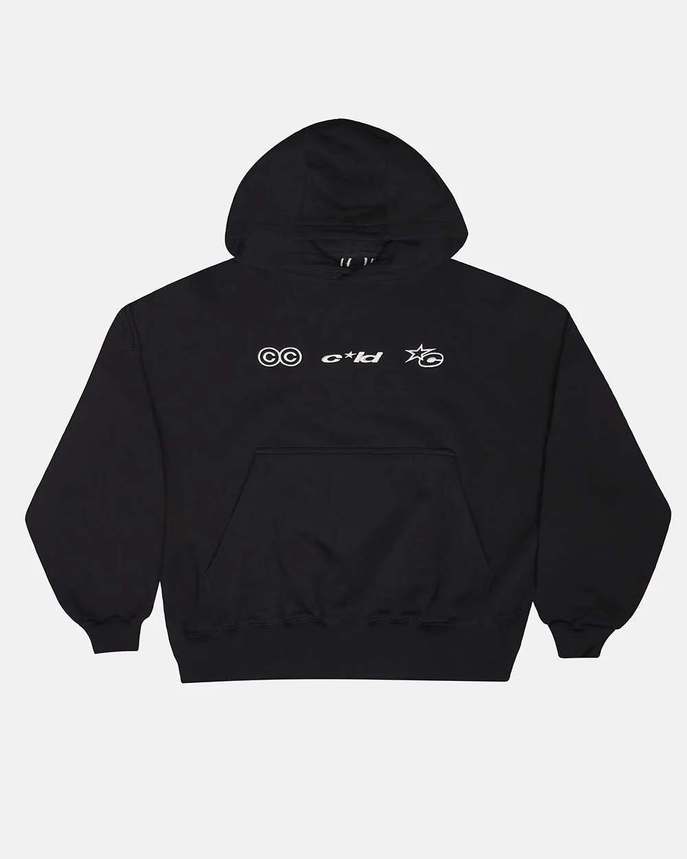 VERTICAL HOODIE BLACK - Image 3