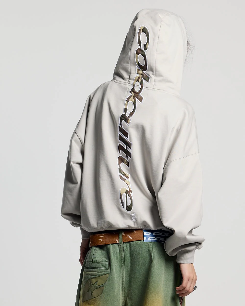 VERTICAL HOODIE LIGHT GREY - Image 5