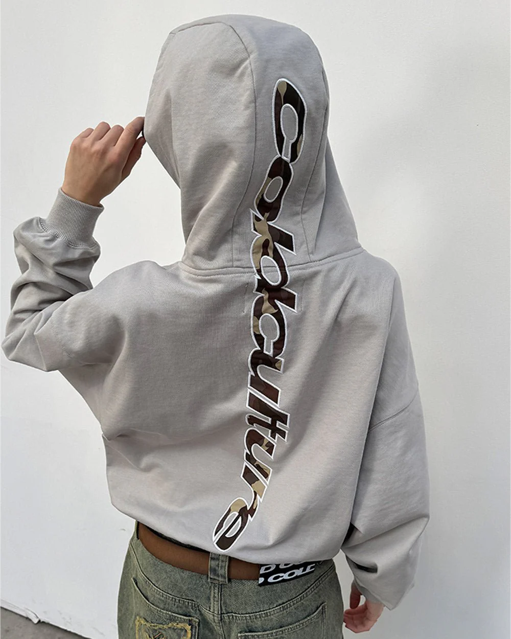 VERTICAL HOODIE LIGHT GREY - Image 7
