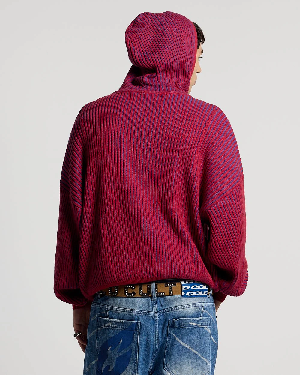 VIBE JUNCTION KNIT BLUE & RED - Image 4