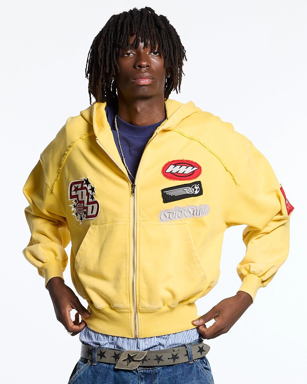 WALKER ZIP HOODIE YELLOW - Image 3