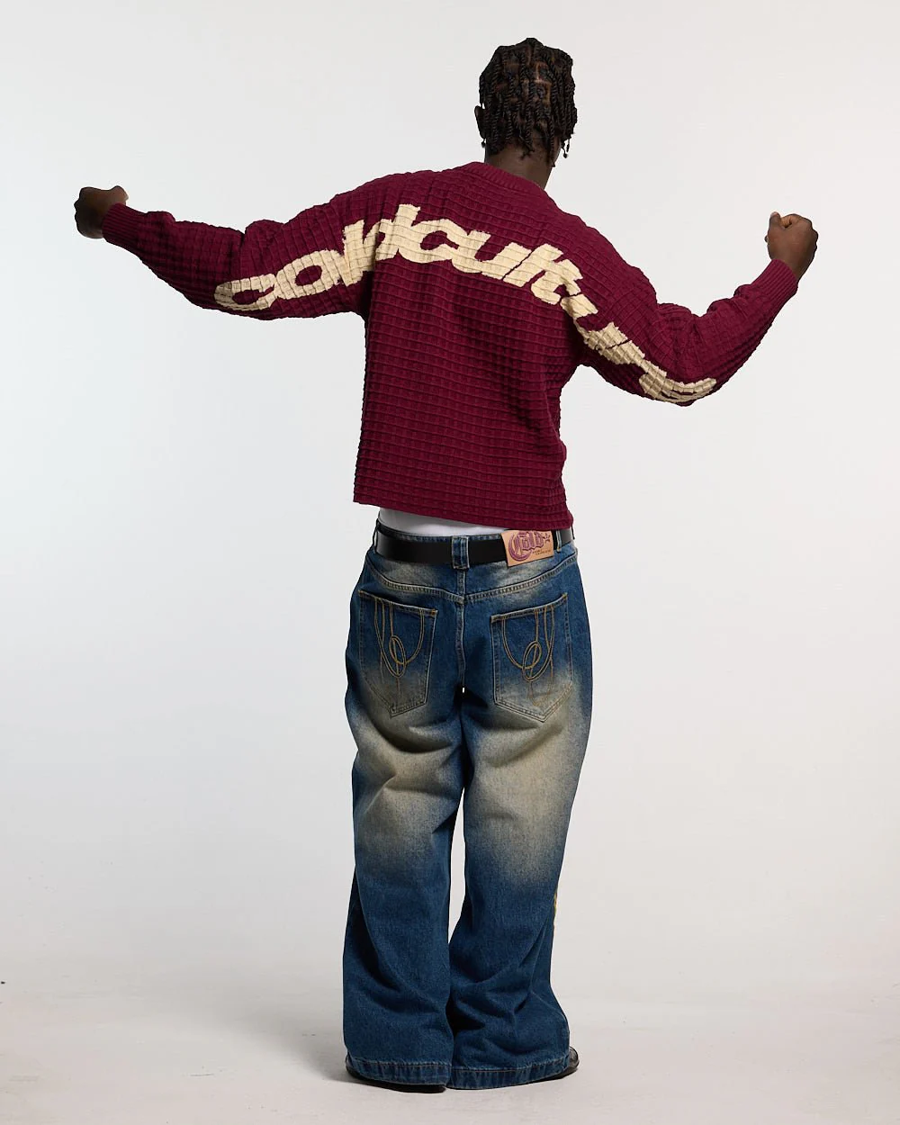 WIBBLE SCRIPT V3 PANTS BLUE - Image 6