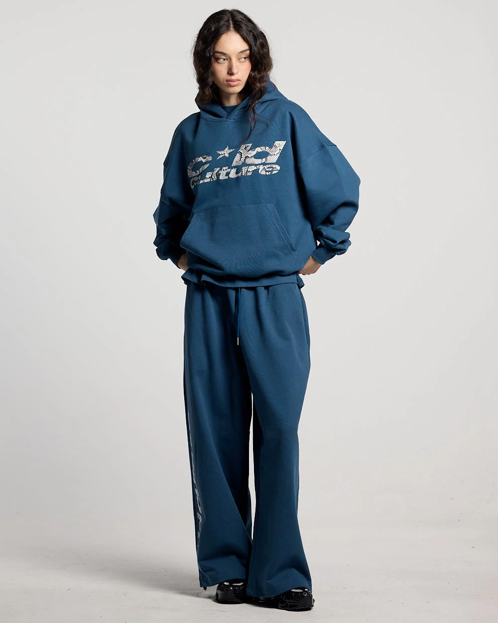 WILD SNAKE HOODIE NAVY BLUE - Image 5