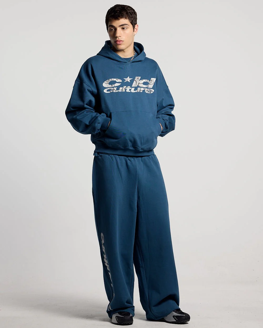 WILD SNAKE SWEATPANTS NAVY BLUE - Image 5