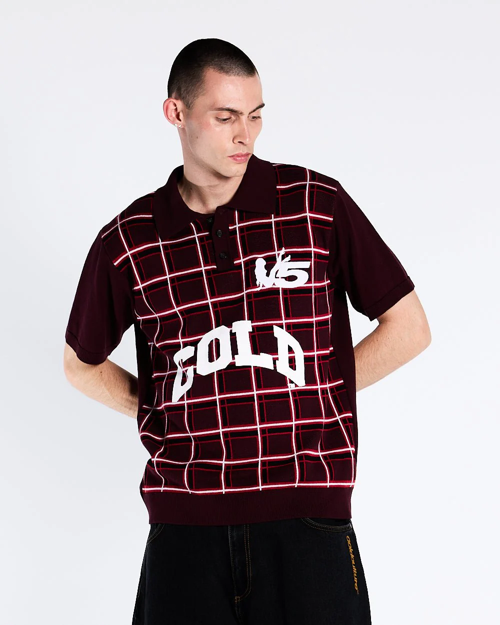 WINNERS V5 POLO RED TARTAN - Image 3